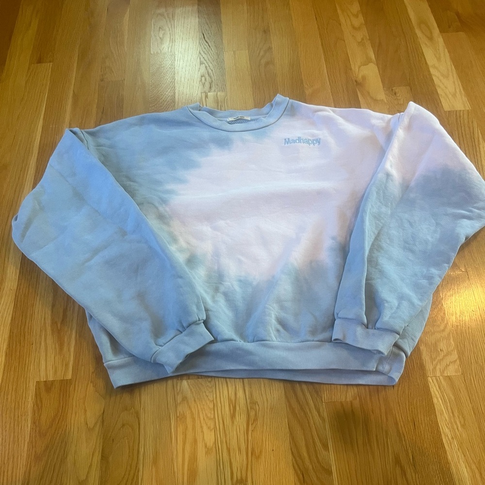 Madhappy Limited Edition Pink and Blue Tie Dye Crewneck Sweatshirt